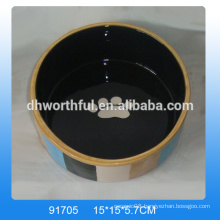 Wholesale cheap ceramic pet dish stands in high quality